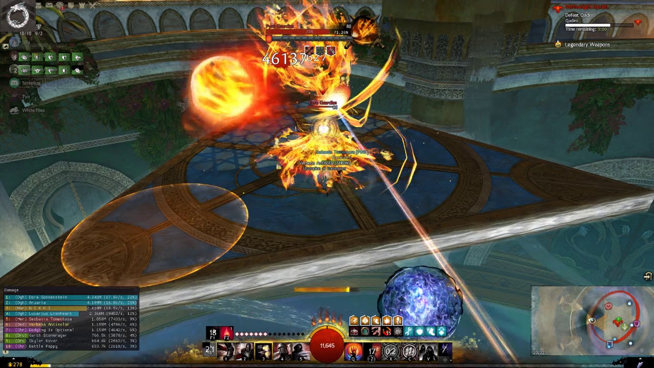 Guild Wars 2 | Solo Kiting Qadim with P/P Deadeye - Example/Tutorial