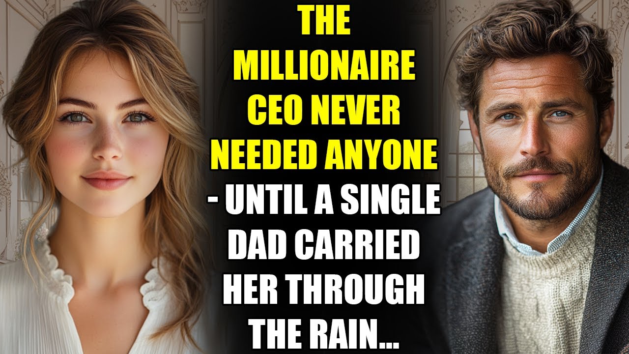 The MILLIONAIRE CEO Never Needed Anyone - Until a Single Dad Carried Her Through the Rain...