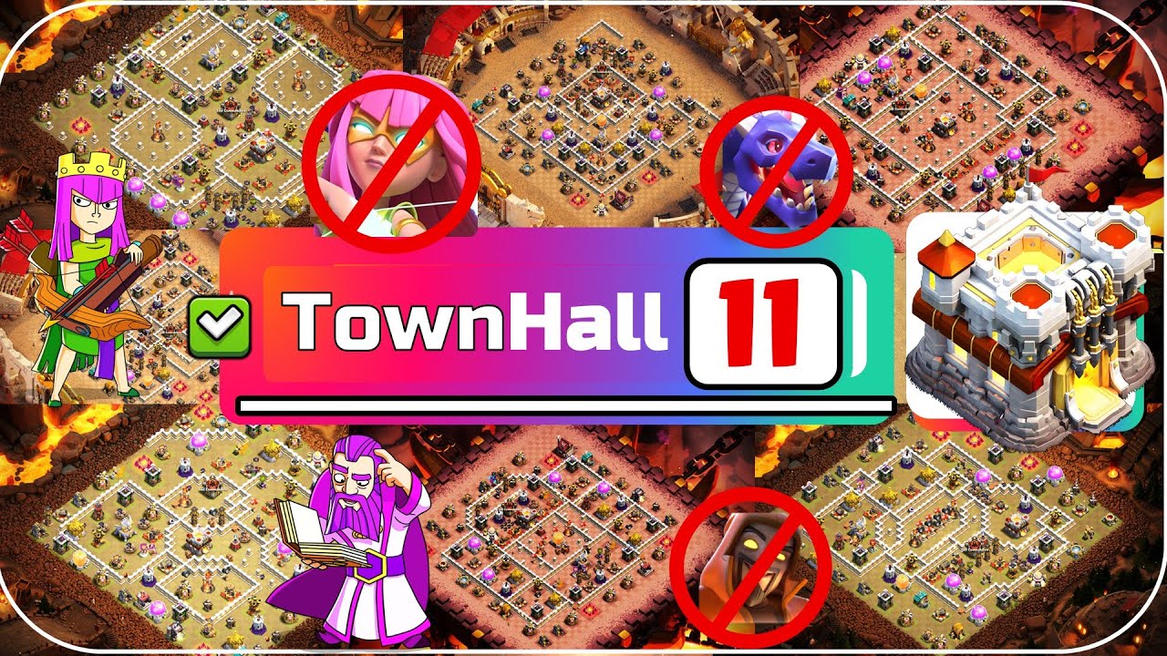 TOP 20 NEW BEST 🔥 TH11 WAR BASE LINK 2025, TH11 ANTI 2 STAR WAR BASE, TH11 CWL BASE CLASH OF CLANS