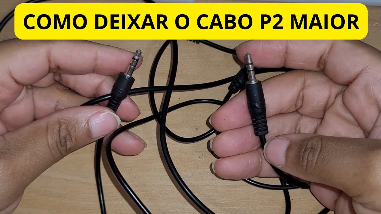 como emendar cabo auxiliar p2