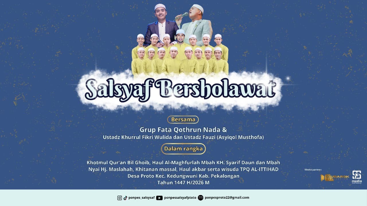 🔴 SALSYAF BERSHOLAWAT DI MERIAHKAN GROUP FATA QOTHRUN NADA DARI PEKALONGAN | RABU, 7 JANUARI 2026