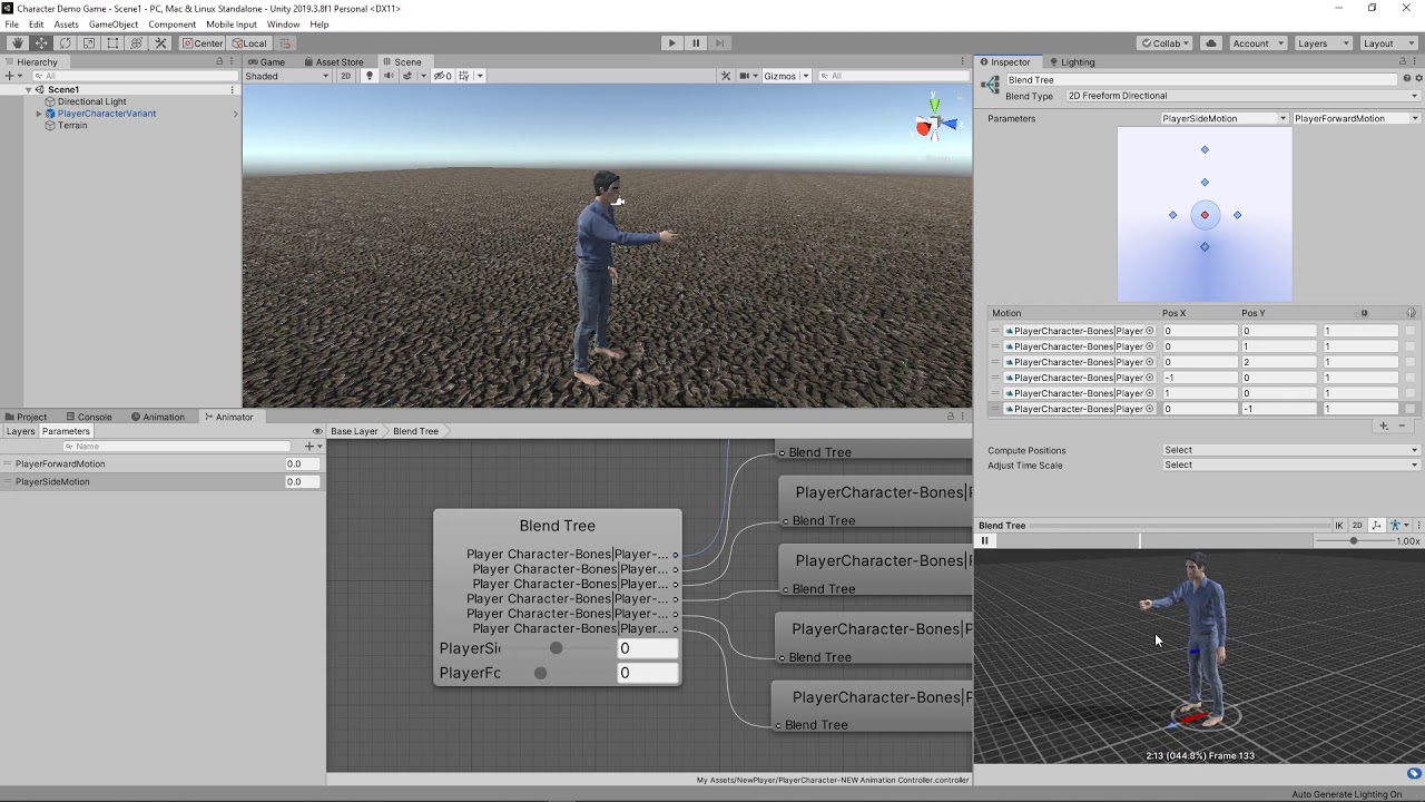 MakeHuman to Blender 2.8 to Unity Part 3: Setting Up Animator Controller