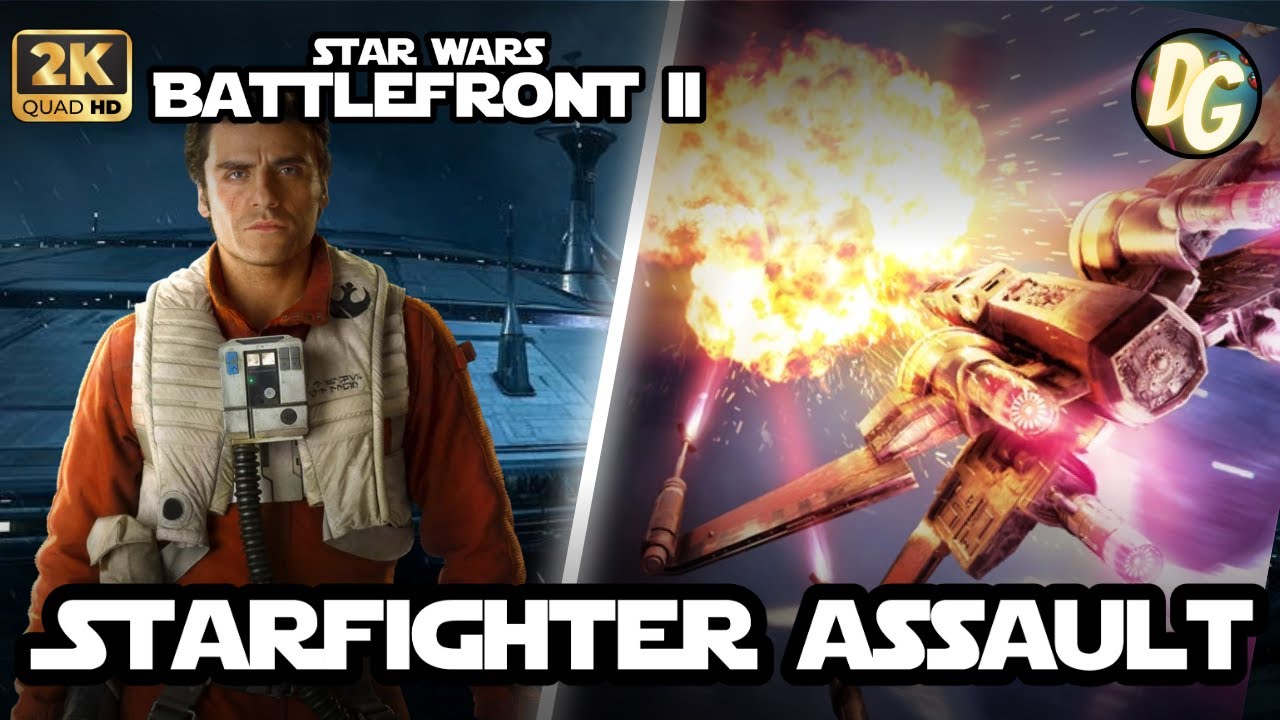 Watch Poe Dameron Descend from the Skies in this EPIC Star Wars Battlefront 2 Starfighter Assault!