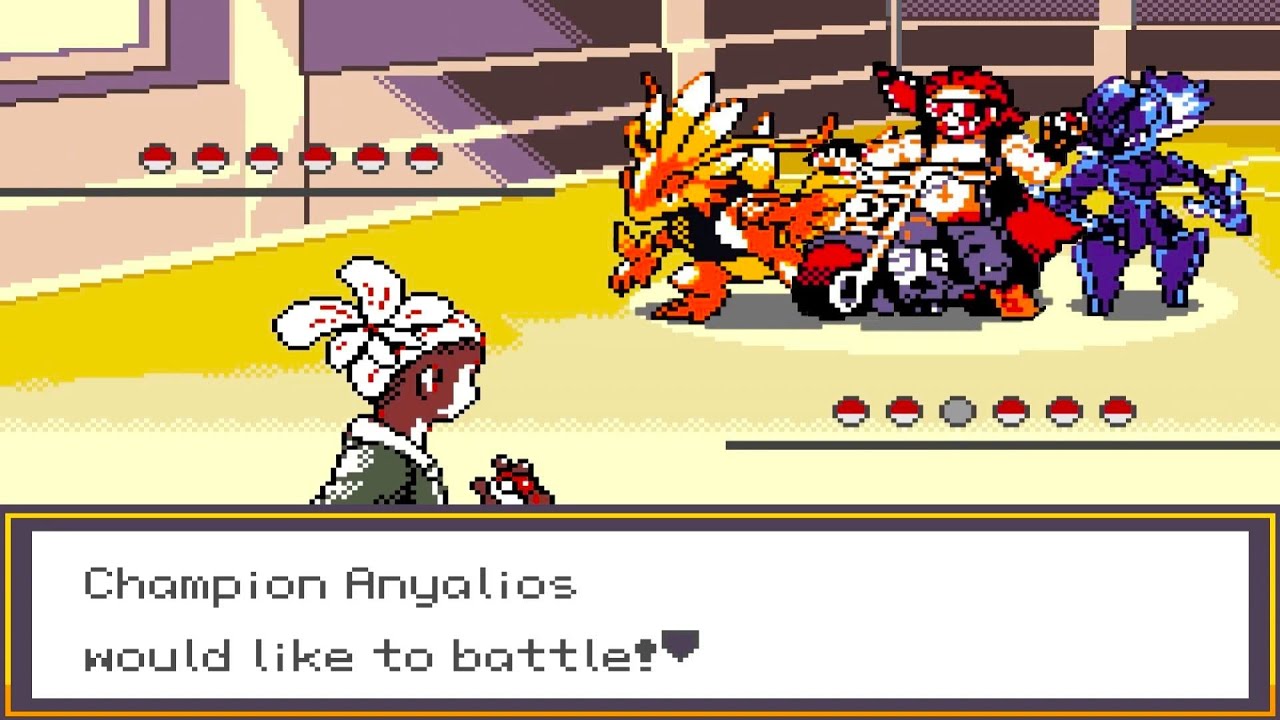Pokemon Lazarus - vs Champion Anyalios (Hard Mode)