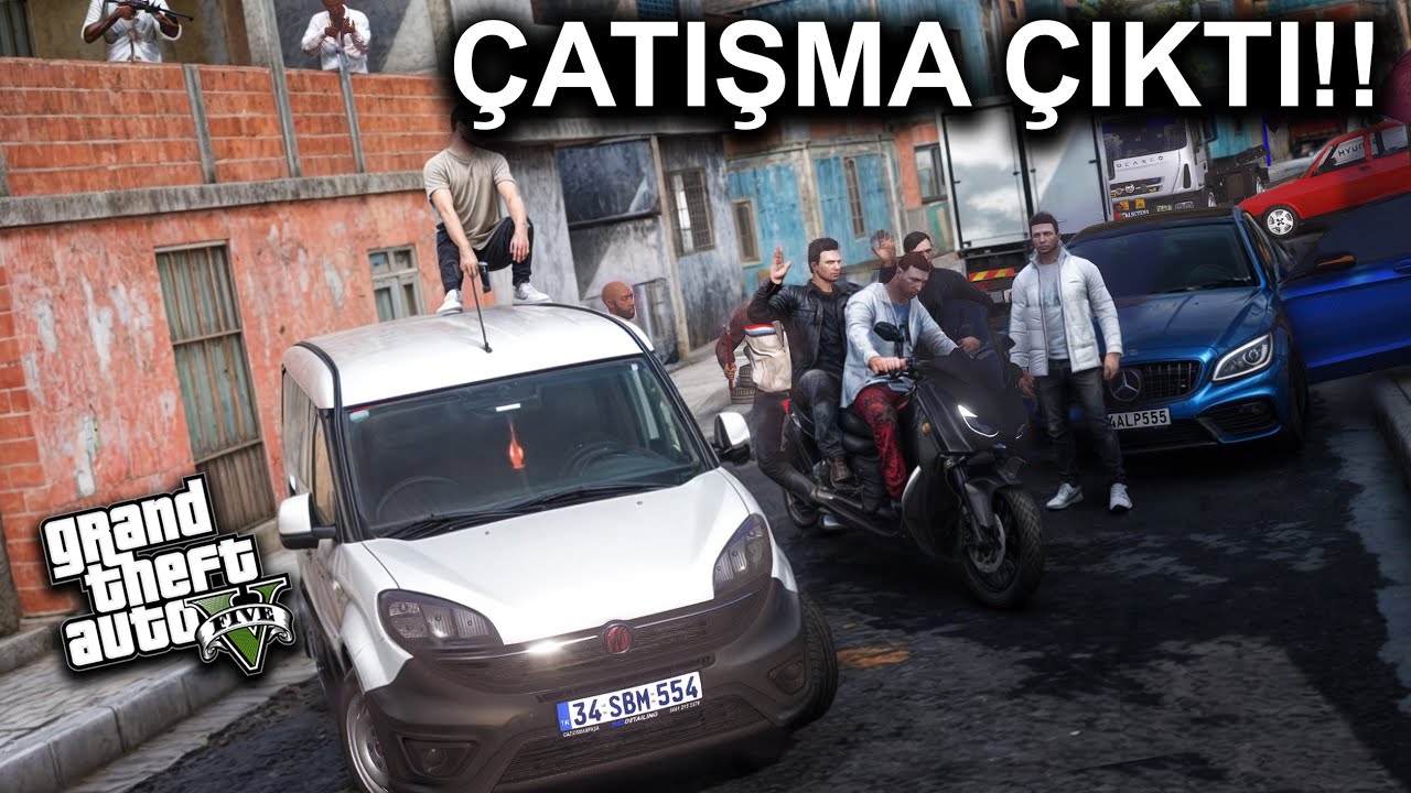 GTA 5 GER&Ccedil;EK HAYAT !! - MOTORU &Ccedil;ALDILAR !!! - MAHALLEYİ BASTIK #30