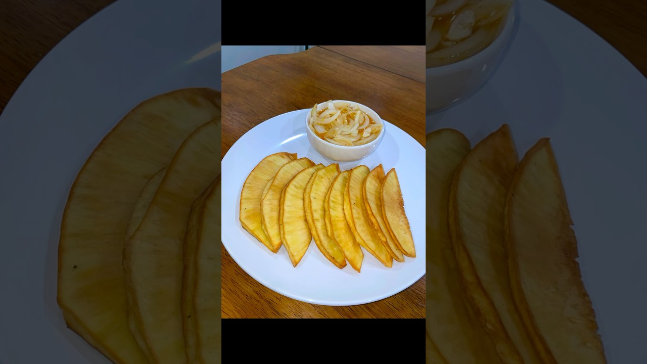 Lam Veritab Fri / Fried Breadfruit  #breadfruit #lamveritab #haitianfood #haitiantiktok #cooking