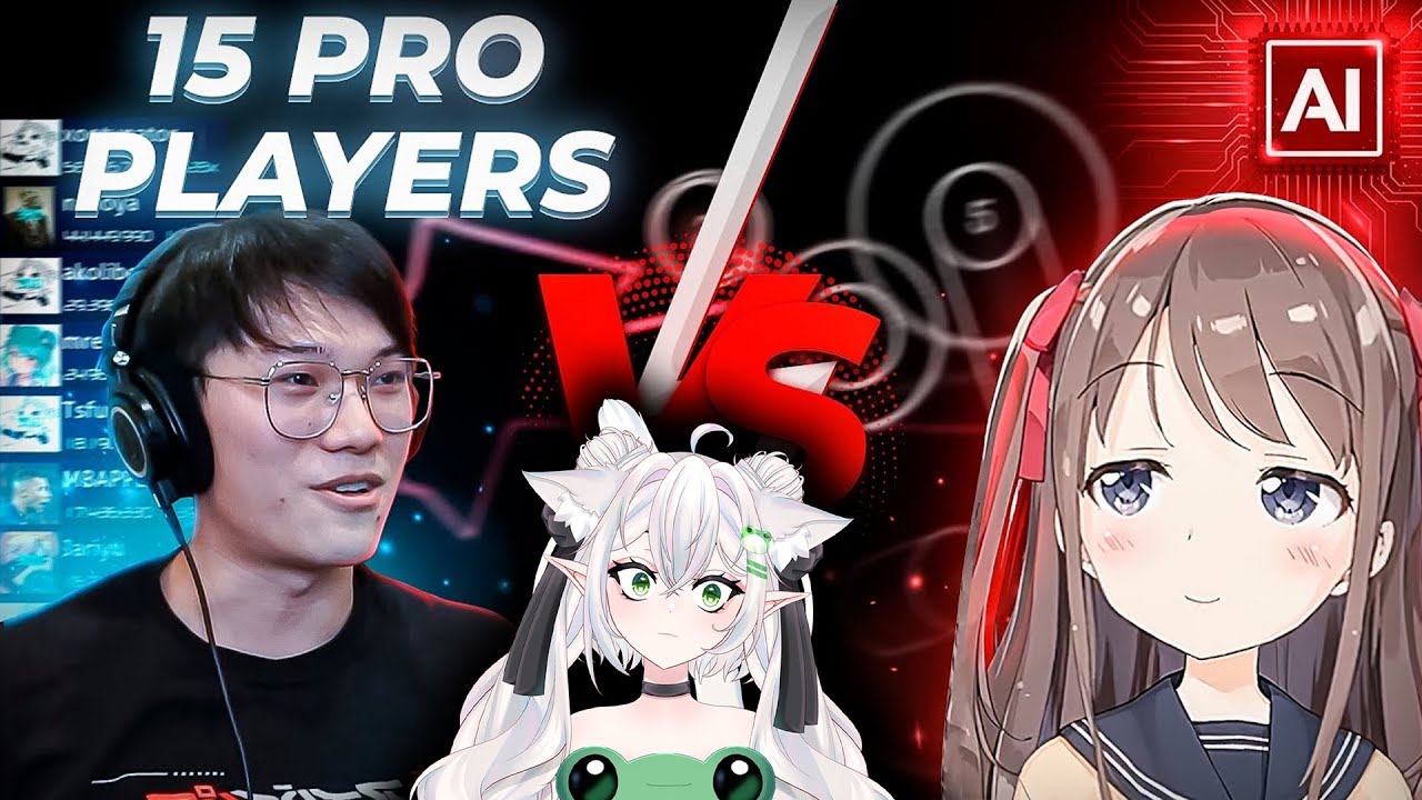 Neuro-sama vs 15 osu! PROS&hellip; it&rsquo;s scary 😭 (VTuber Reaction)