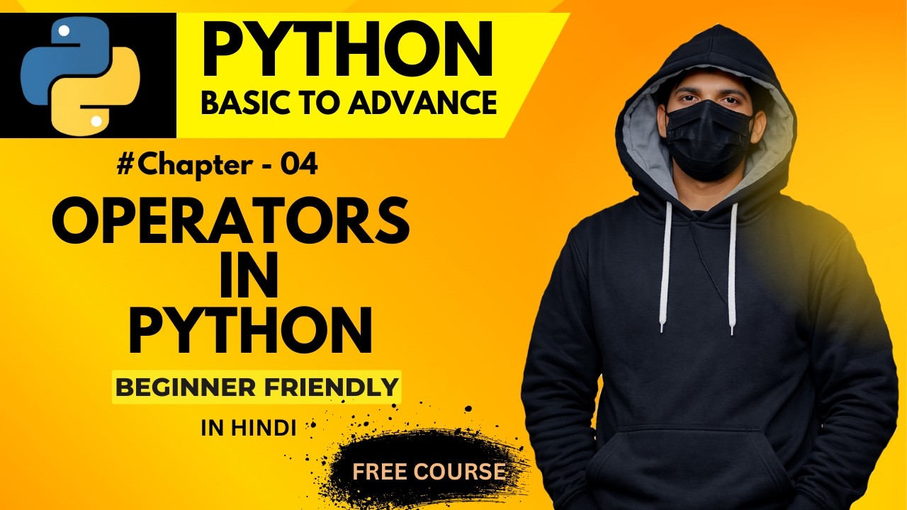 Operators in Python Tutorial | Python Basic to Advance Series | Chapter 04 #learnpython  #operators