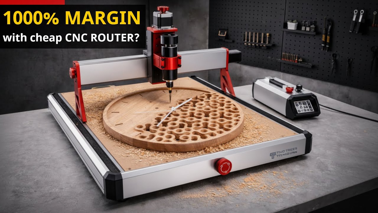 Luxury Wood Products from a Cheap CNC for Shopify &ndash; Real Costs & Profit - TWO TREES TTC450 Ultra