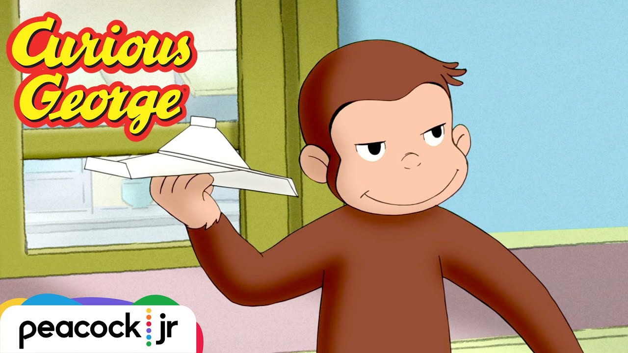 George Goes For the Paper Airplane WORLD RECORD 🛩️ | CURIOUS GEORGE