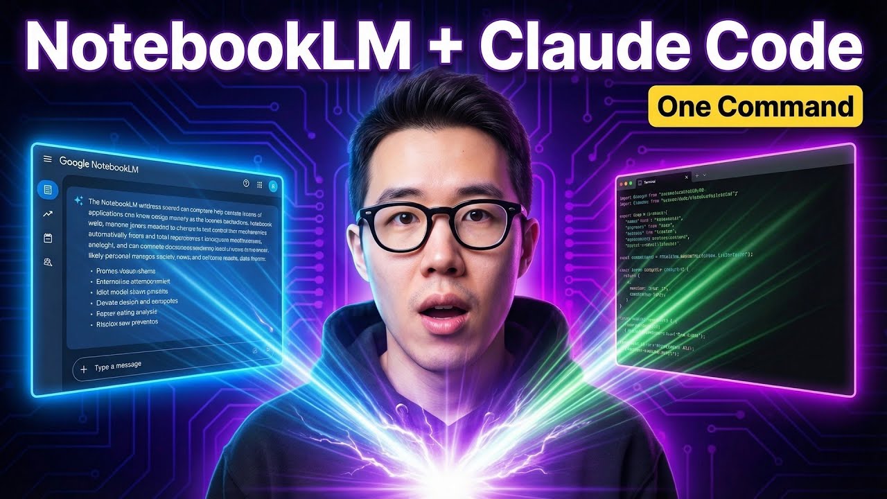 NotebookLM + Claude Code: 6 AI Outputs From One Command (Free & Open Source)