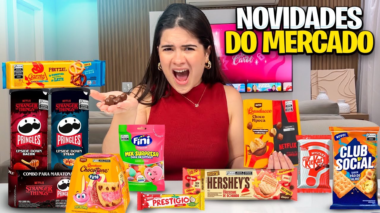 EXPERIMENTANDO NOVIDADES DO MERCADO * COMI O PIOR … 