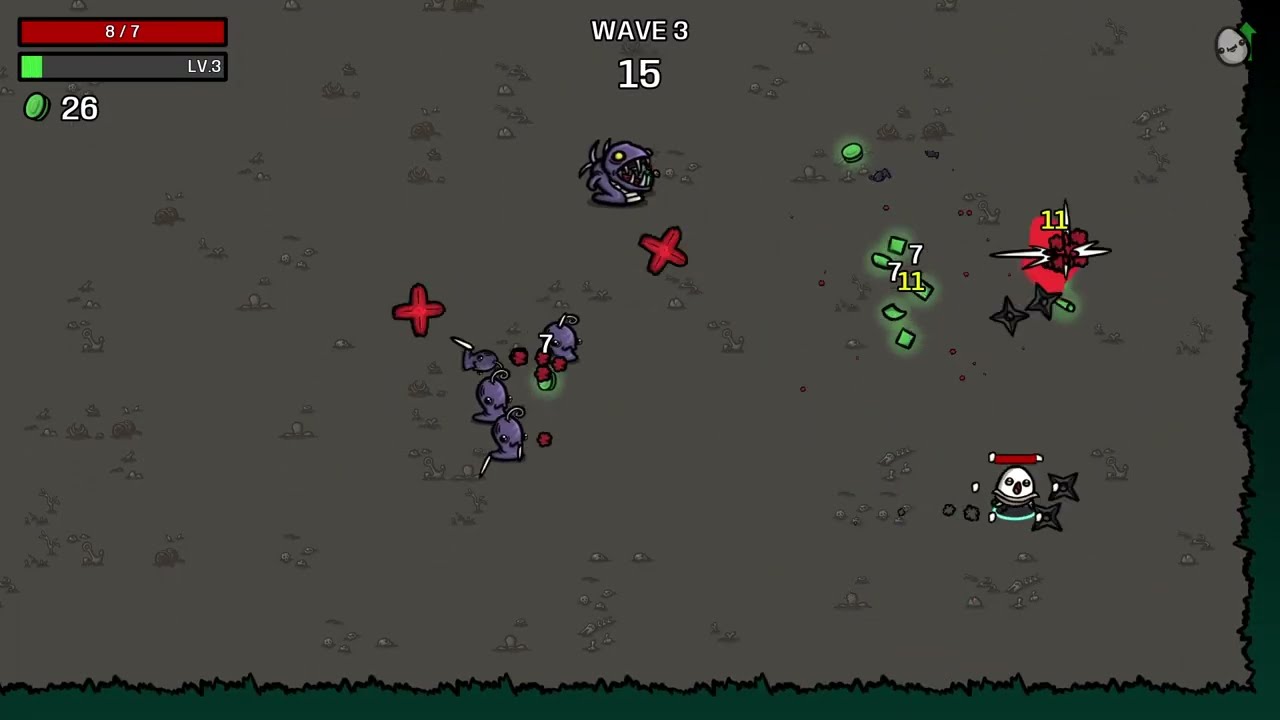 Brotato: Apprentice 0-HP Run