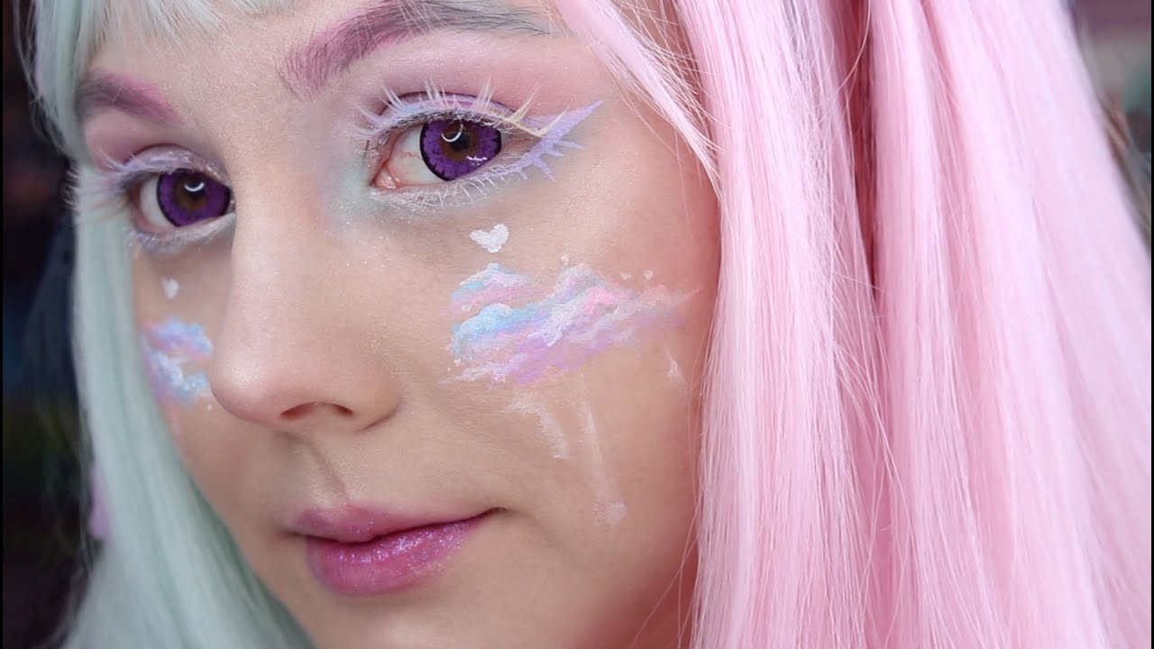 ☁️ Dreamy Pastel Cloud Makeup Tutorial | Angelic Look ☁️