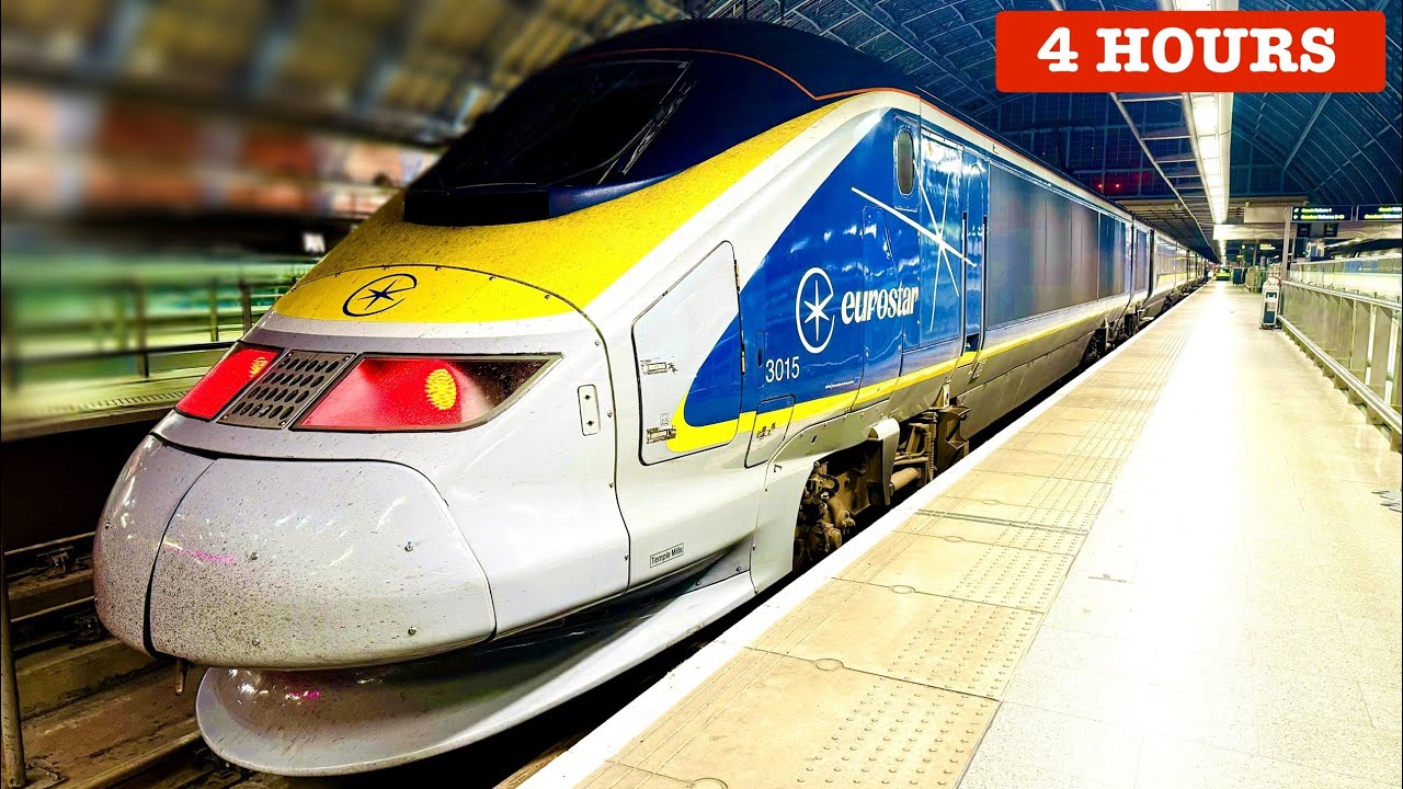 Amsterdam 🇳🇱 to London 🇬🇧: 4-Hour Eurostar First-Class Journey 🚄