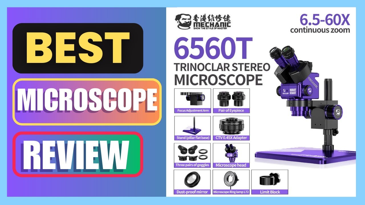 Best MECHANIC ROBOT 6560T 6.5-60X Trinocular Stereo