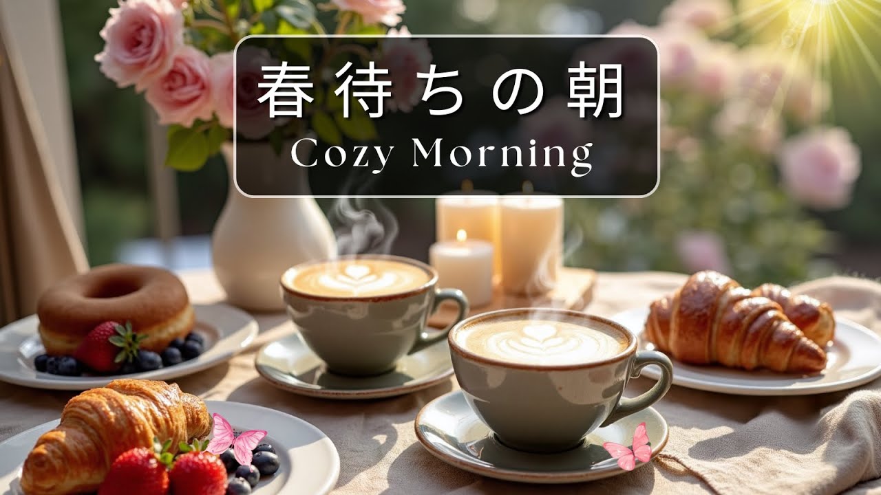 【春待ちカフェBGM】ぬくもり残る朝ジャズ 🌸｜Relaxing Cafe Jazz