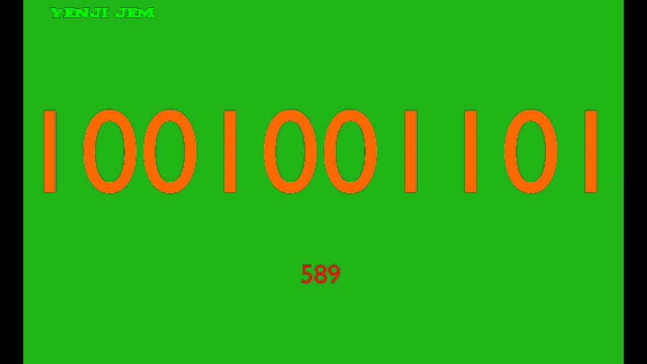 Numbers 1-1000 (Binary)