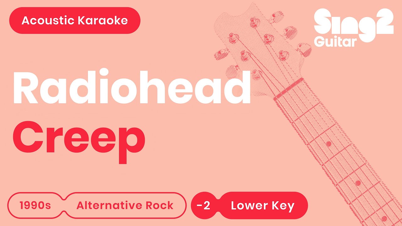 Radiohead - Creep (Key of F) Acoustic Karaoke
