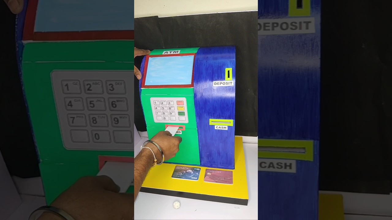 atm model for school project easy | atm machine working model #schoolproject #scienceproject #shorts