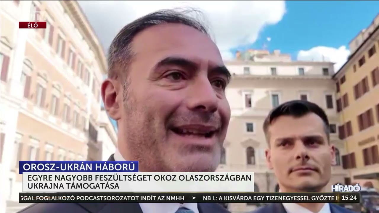 Egyre nagyobb feszültséget okoz Olaszországban Ukrajna támogatása - HírTV