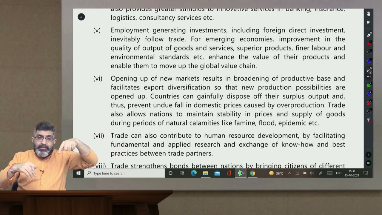International Trade (Part - 1) -  CA Intermediate - Economics for Finance