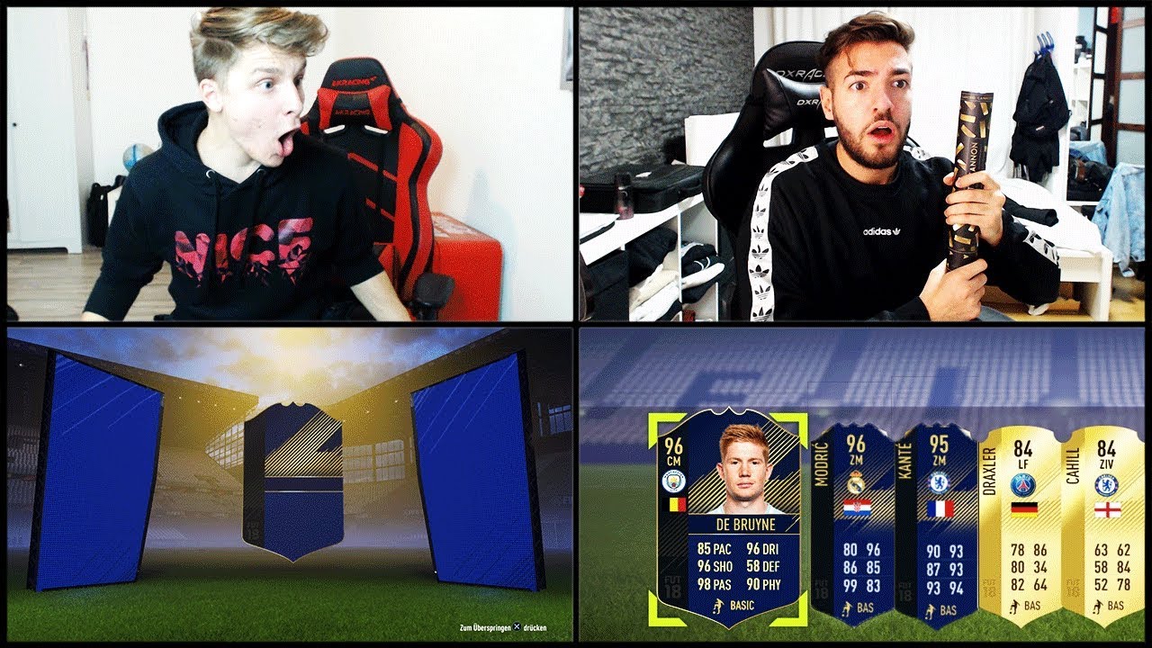 Neuer REKORD! 3x WALKOUT in 100K TOTY Pack Opening Battle vs. Wakez 🔥🔥 Fifa 18 Ultimate Team Deutsch