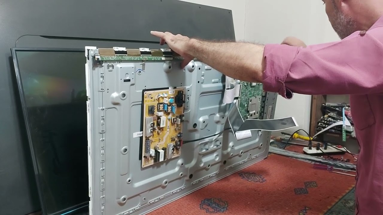 تغير ليد سامسونج إدج UA43NU7100S how to fix tv led samsung panel