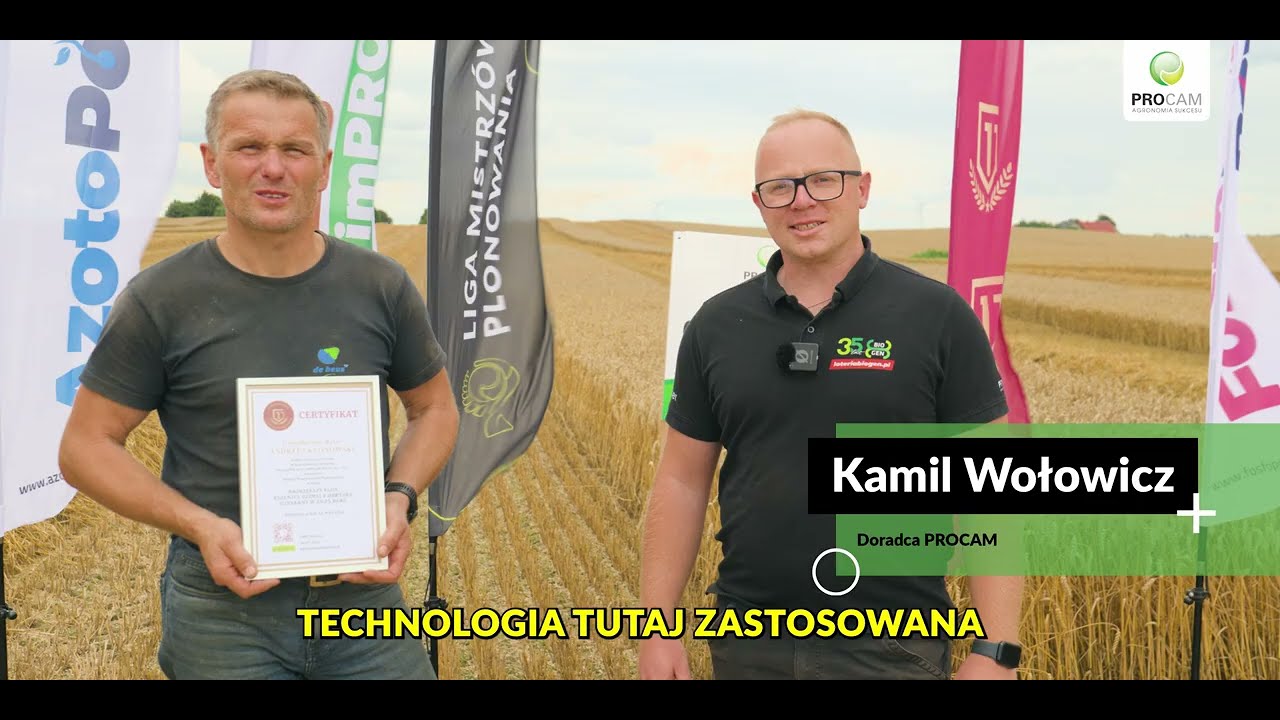 Liga Mistrz&oacute;w Plonowania - Rekord woj. Pomorskiego - 12,891 t/ha pszenicy ozimej Chevignon!
