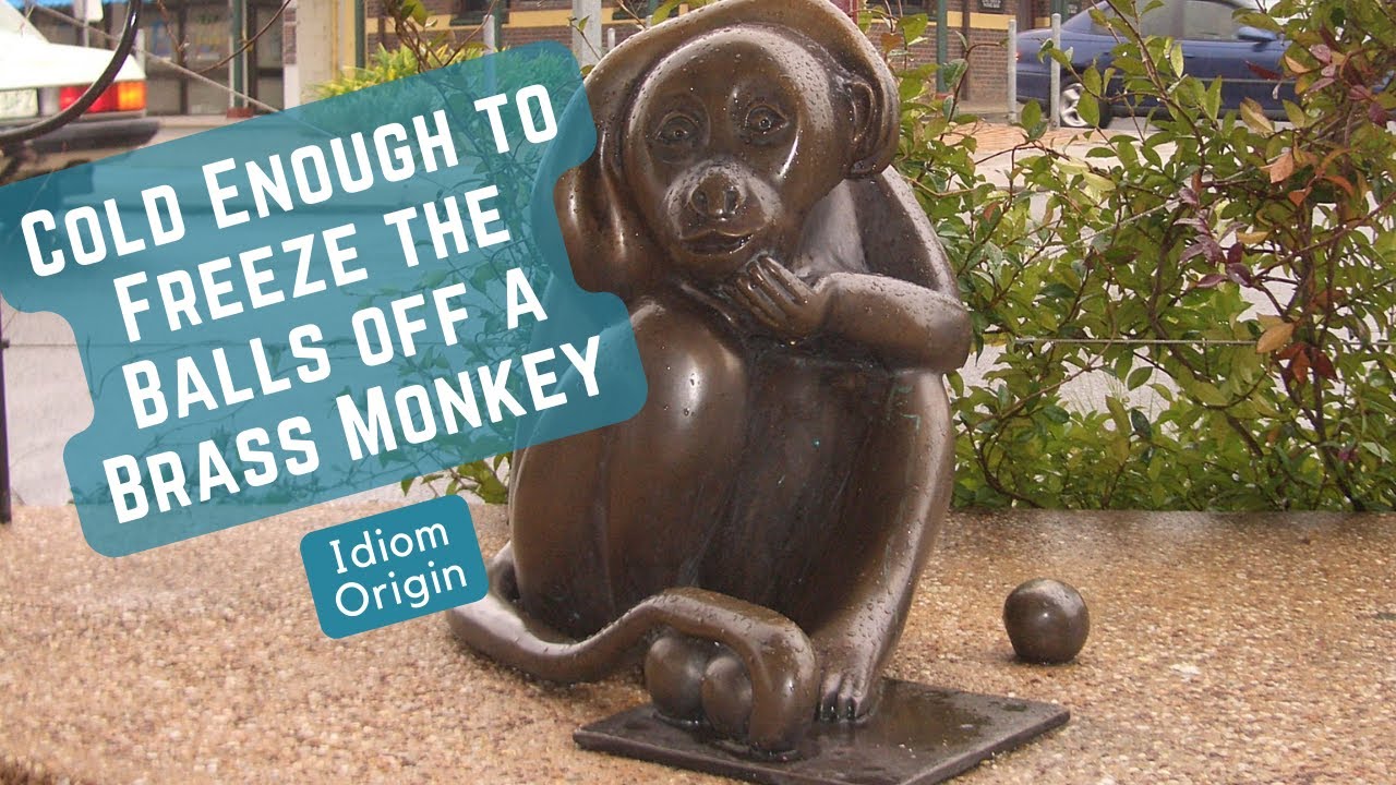 Cold Enough to Freeze the Balls Off a Brass Monkey Idioms -  Idiom Origins - History - Street Slang