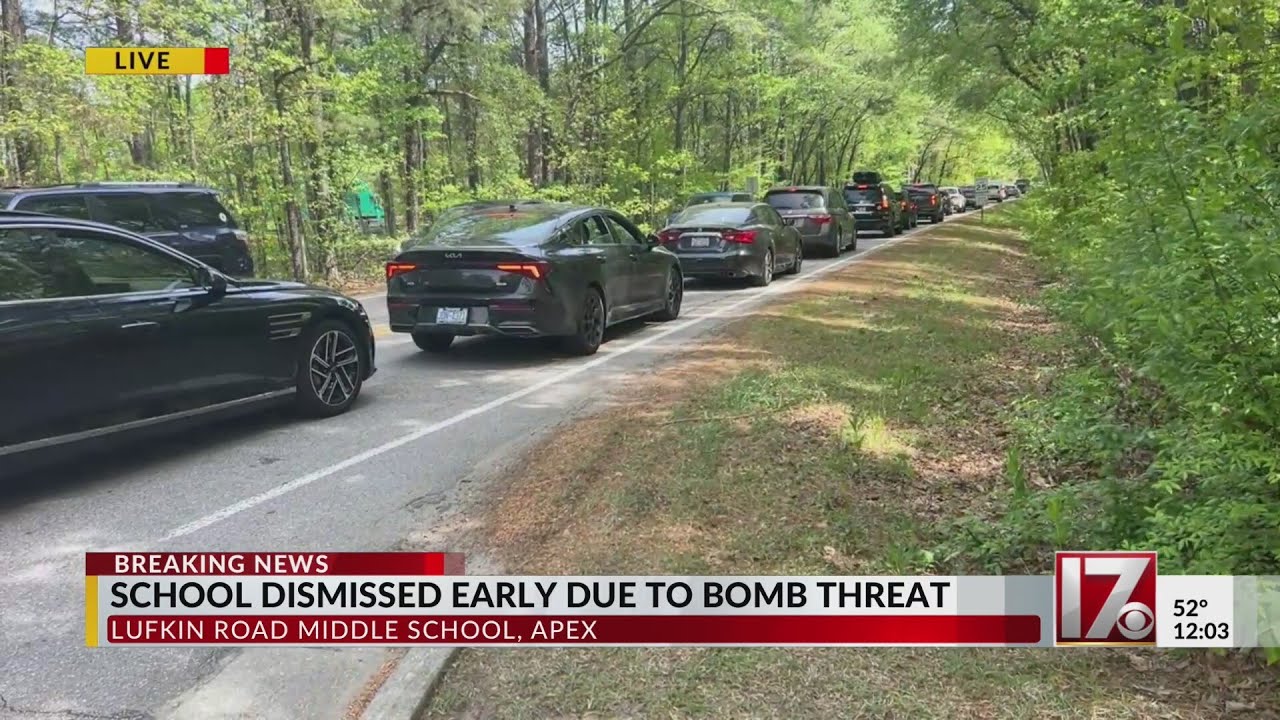 Apex school dismissed early due to bomb threat