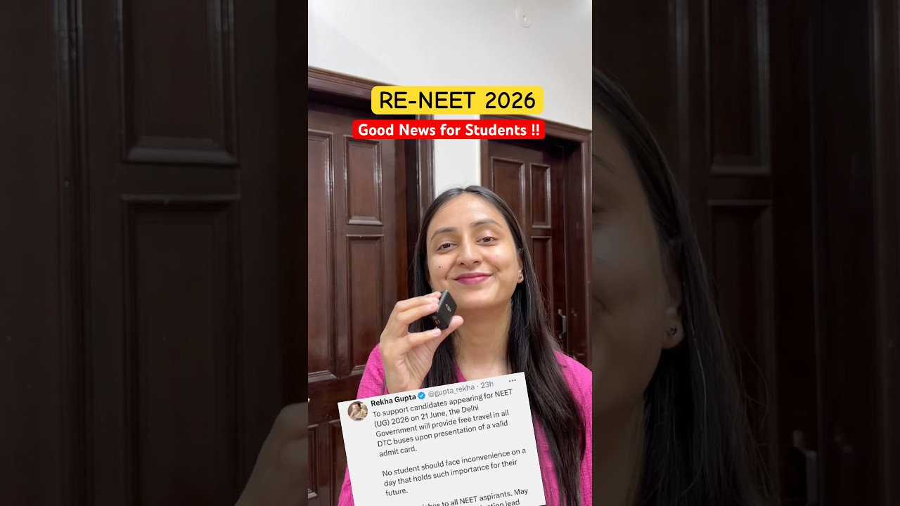 Government&rsquo;s Latest Announcement for RE-NEET 2026🚨 #neet #neet2026 #update #news #yt