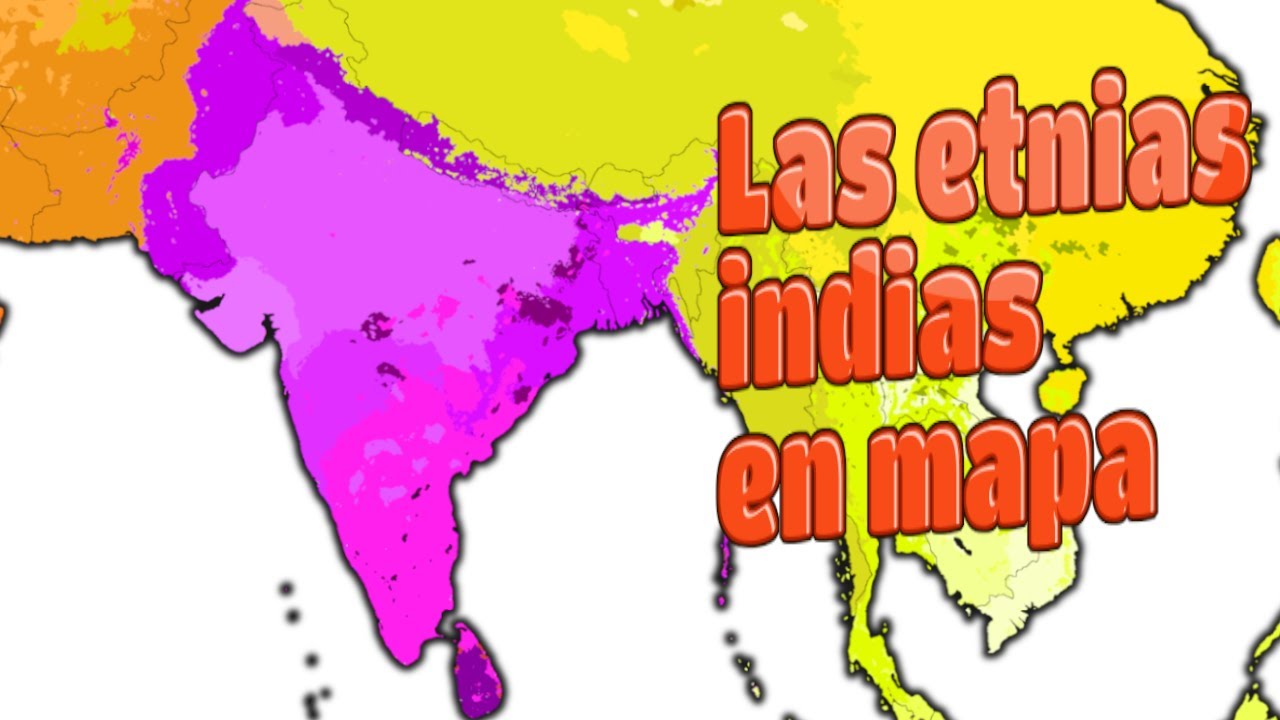 El mapa étnico de Asia del sur | y sus detalles