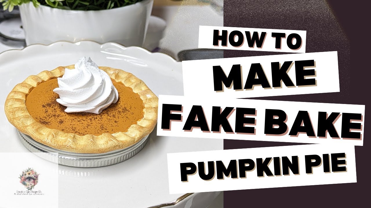 How to make Fake Pumpkin Pie #fakebake #fakefood #pumpkinpie