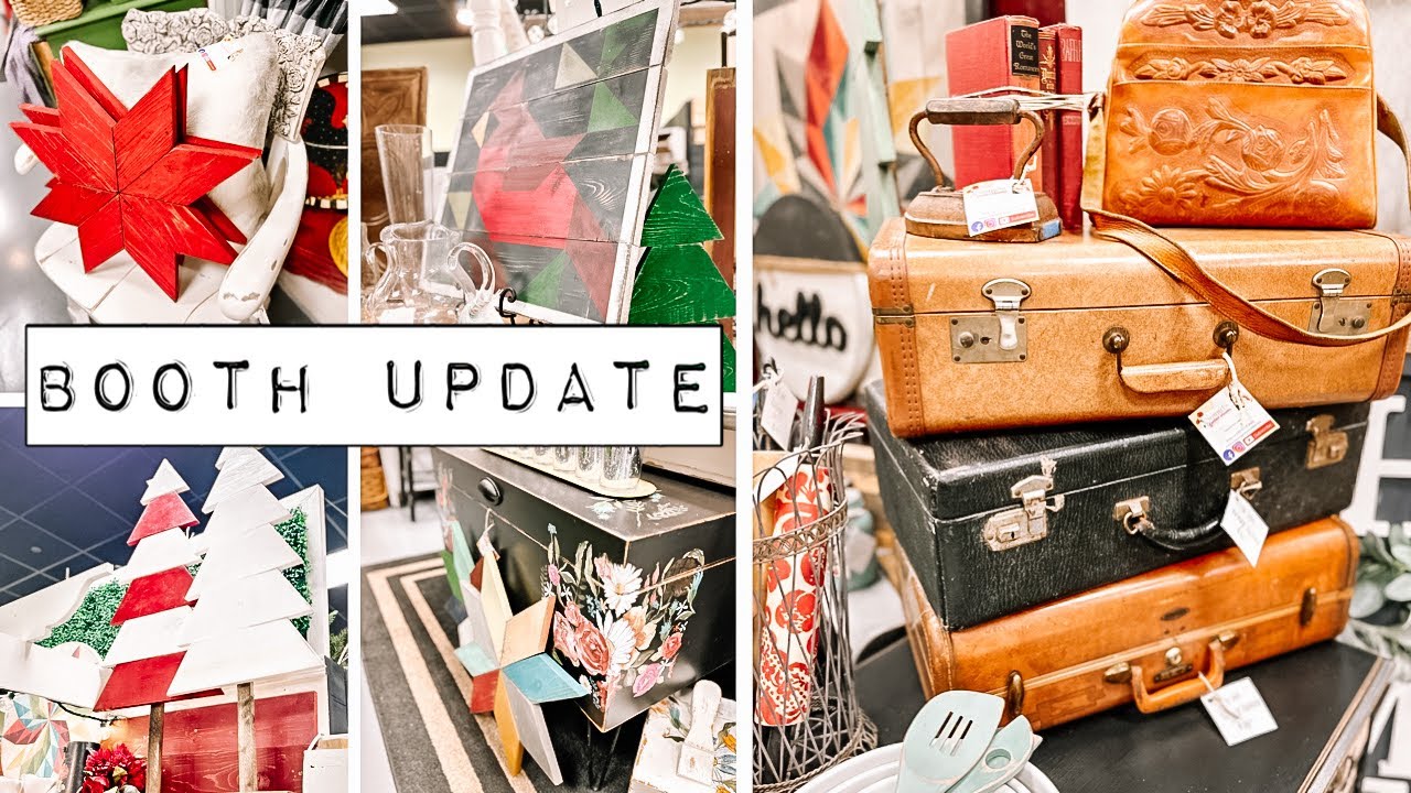 Ye Old Goat Booth gets an Update - Vendor Booth Flip - Handcrafted, Vintage & Upcycled
