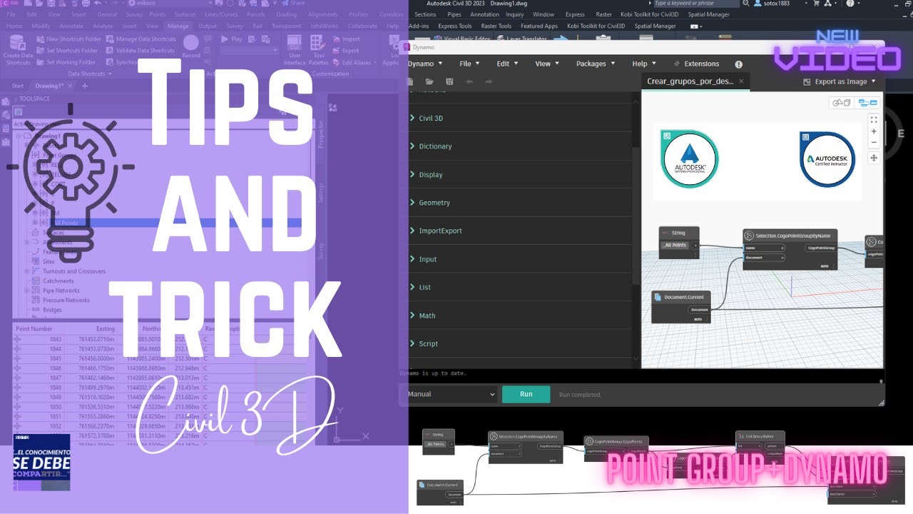 Crear grupos de puntos (#PointsGroups) con Dynamo