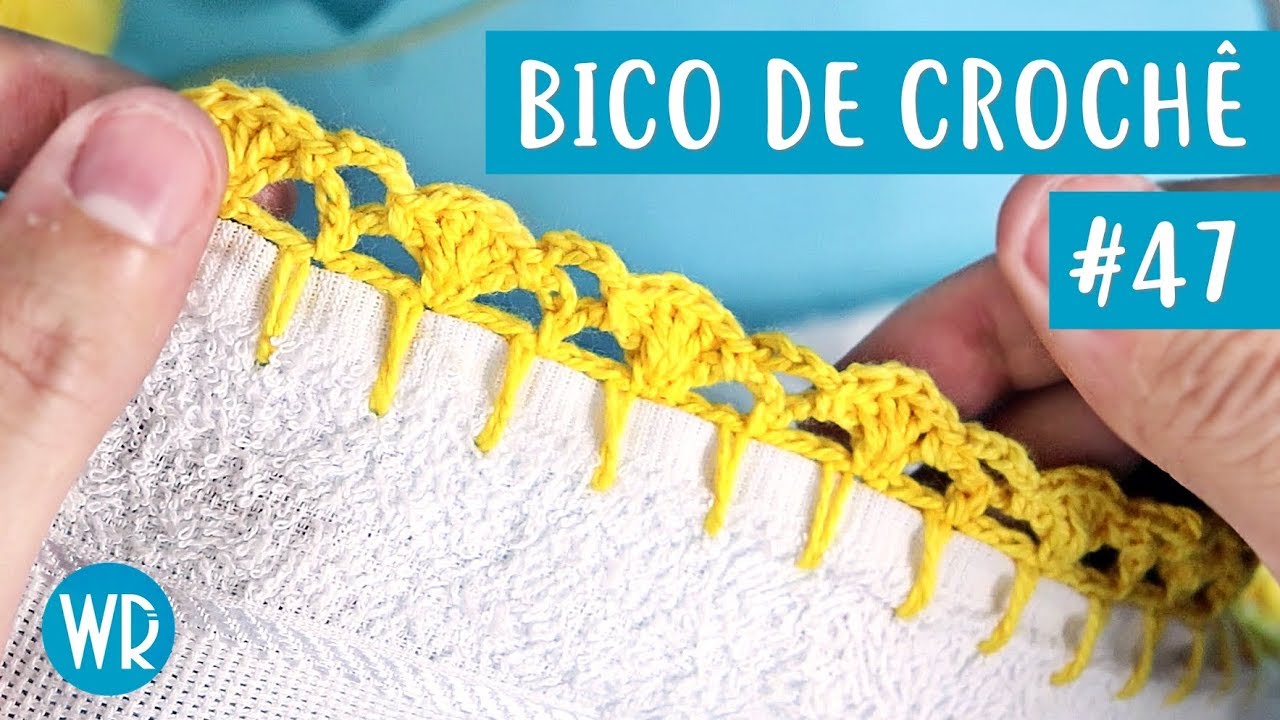 Bico de crochê para pano de prato #47 - Wagner Reis