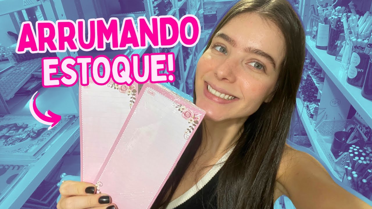 🗂️ Organizando o Estoque da Papelaria Unicórnio! Reposição, Novidades Fofas e Bastidores Reais ✨