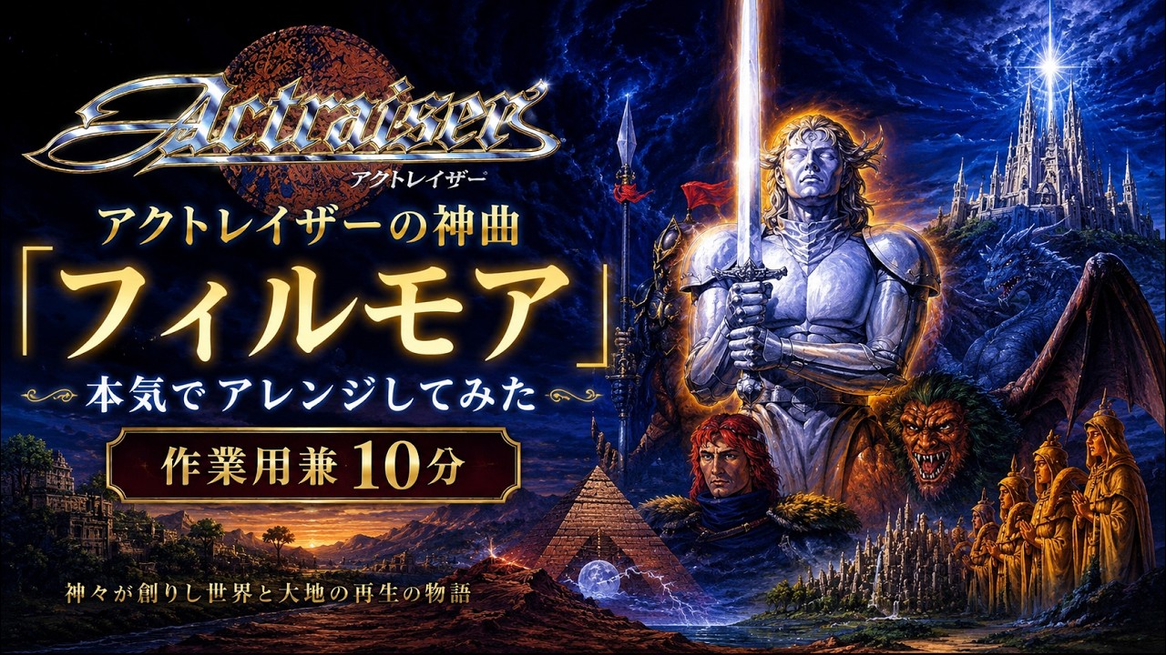アクトレイザーの神曲「フィルモア」本気でアレンジしてみた（作業用兼10分）