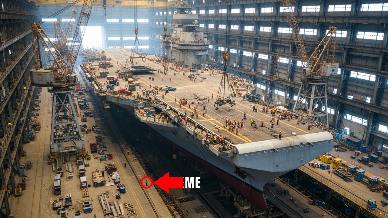 Inside the Advanced Aircraft Carrier Factory: Building the World’s Massive Warship (Full Process)