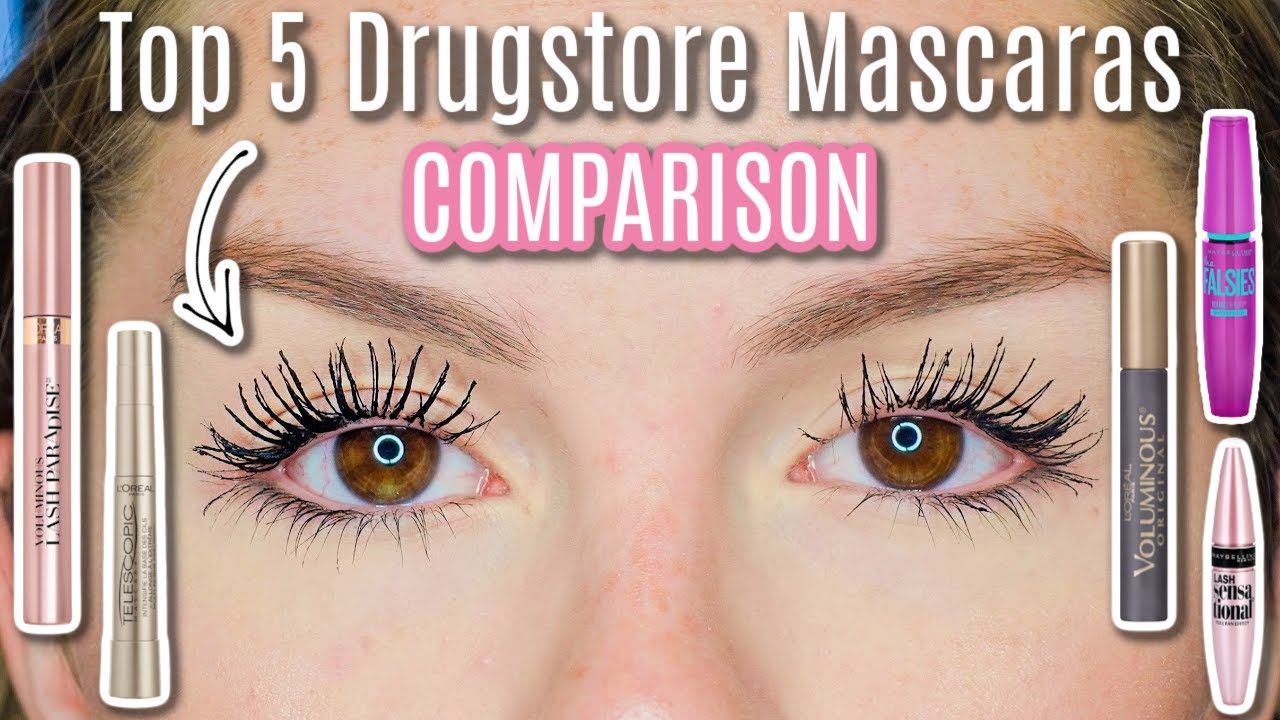 TOP 5 DRUGSTORE MASCARAS COMPARISON PT. 1 | 8 Hour Wear Test | BEST DRUGSTORE MASCARAS 2020