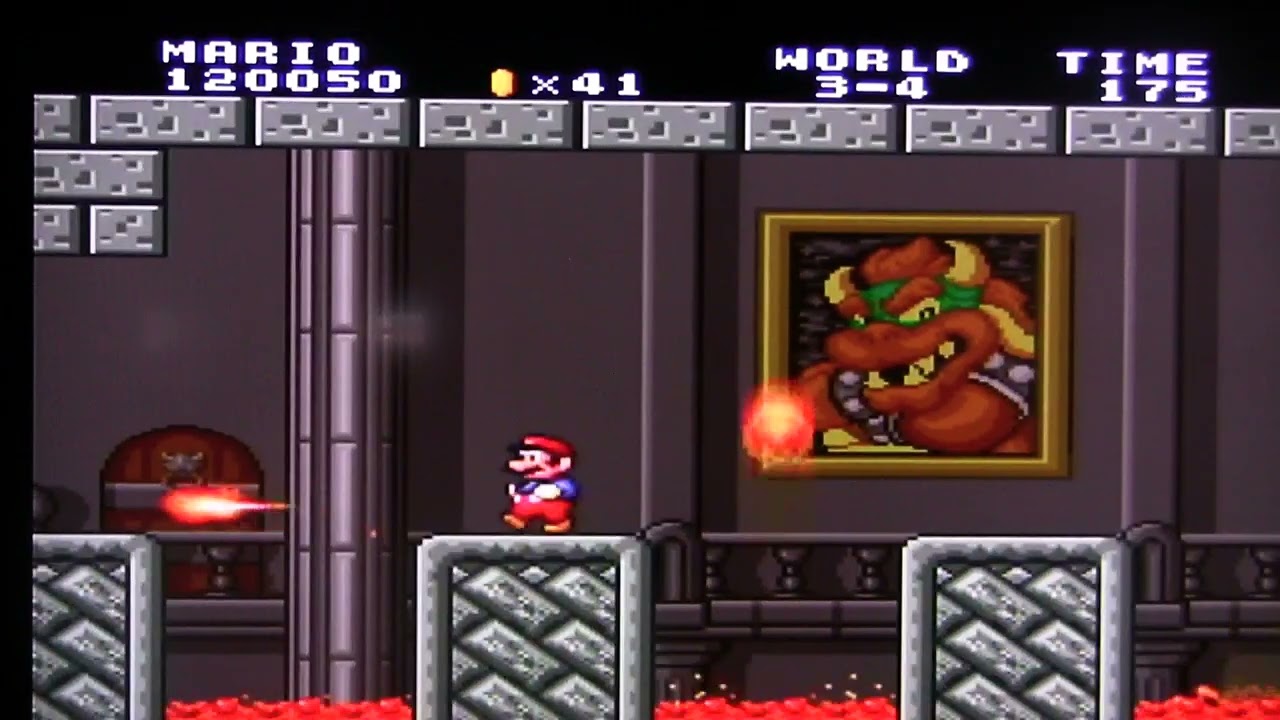 スーパーマリオブラザーズ(3-4)悪魔城