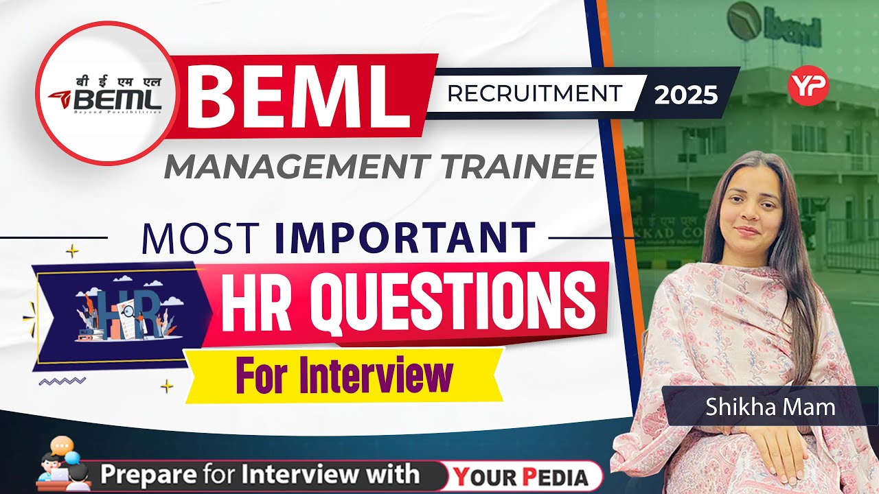 Most Important HR Interview Question for BEML Management Trainee |  Prepare  with YourPedia
