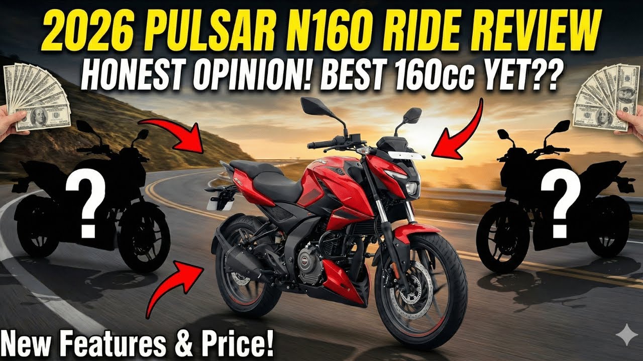 Another update! 2026 Bajaj Pulsar N160 - Single Seat with Golden Suspension 🙌 #pulsarn160