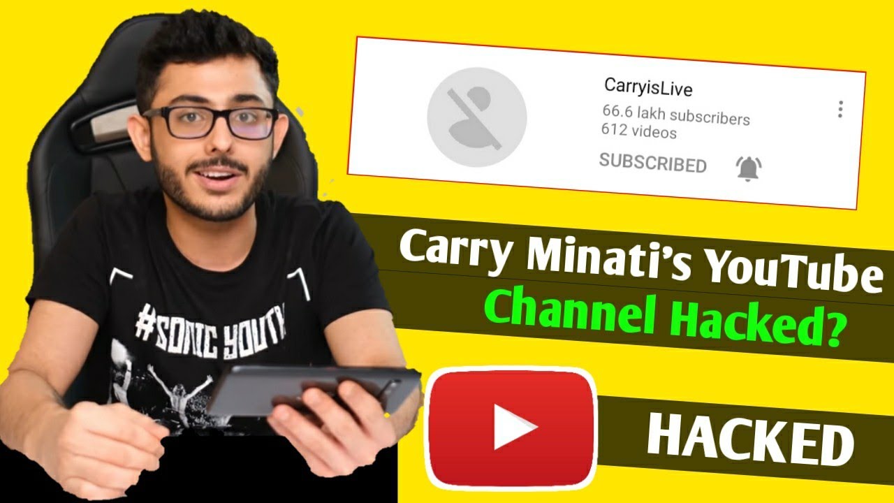 Carry Minati YouTube Channel Hacked || Carry Minati React || Carryislive Channel Hacked