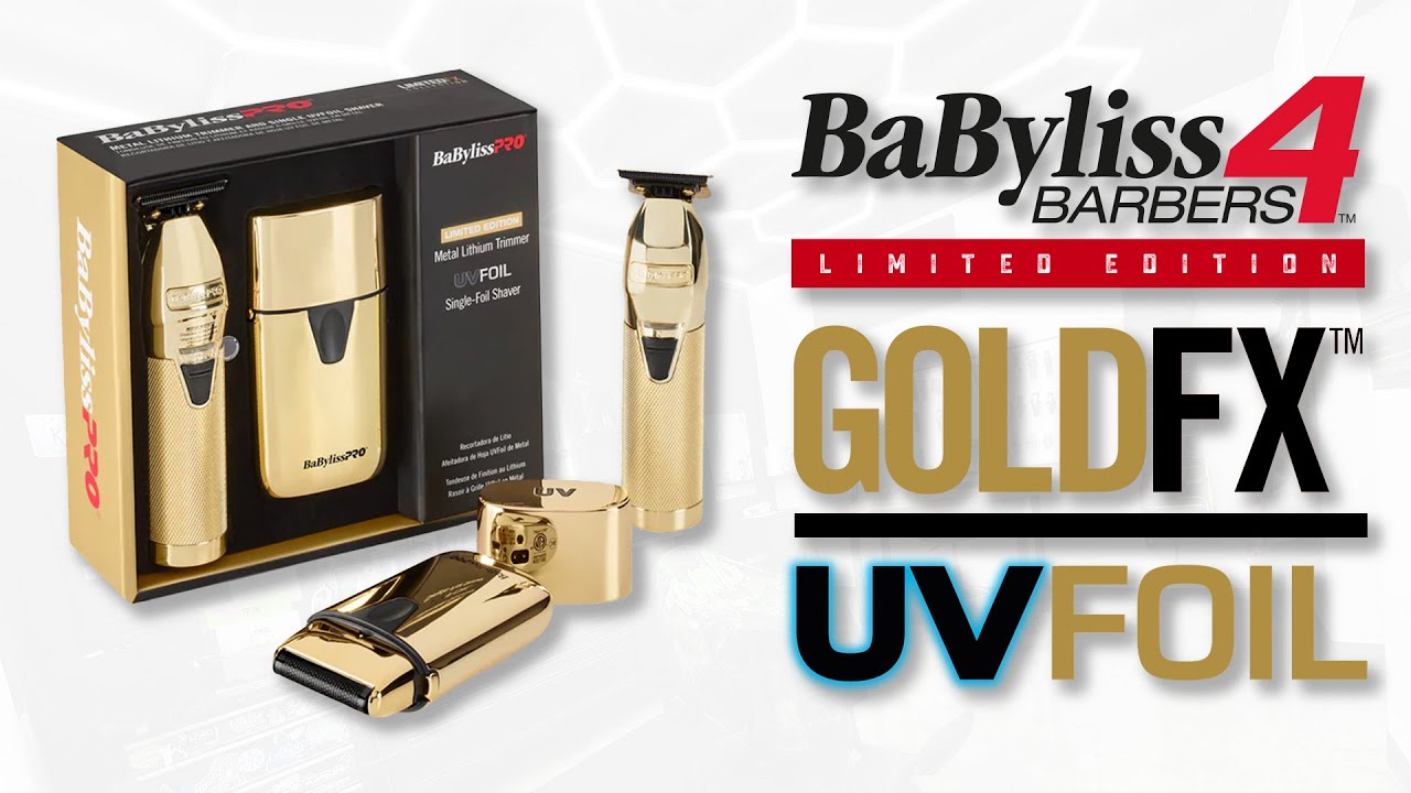 NEW Gold FX Trimmer and UV Shaver Bundle from Babyliss