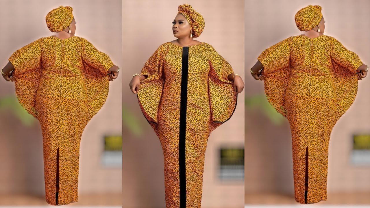 How to: cut and sew half bubu kaftan (easy steps)/DIY bubu /Cowl sleeve kaftan/Trendy Agbada /Bubu