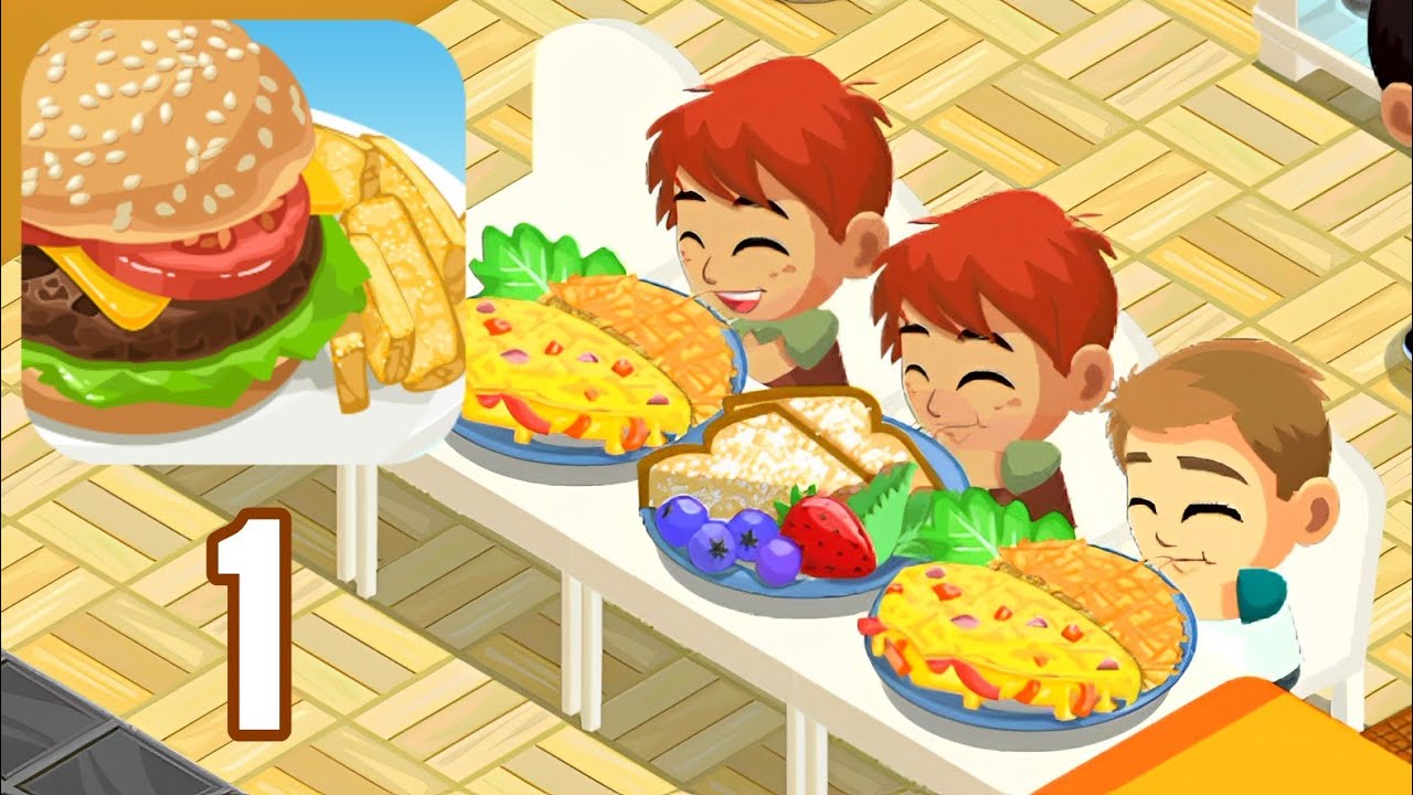 Restaurant Story - Gameplay Walkthrough Part 1 - Level 1-5 (Android, iOS)