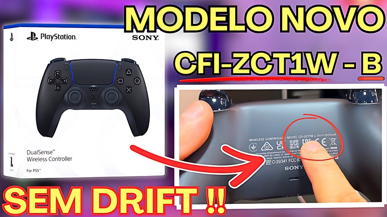 COMO IDENTIFICAR O MODELO ATUALIZADO DO CONTROLE DUALSENSE 2024 NA CAIXA - UNBOXING