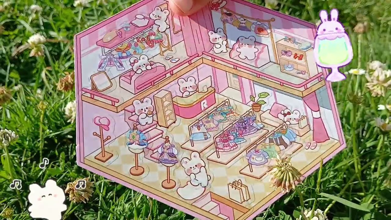 Cute bunny stickers 3D shop 😍🐰✨️かわいいウサギの3Dステッカーショップ #diy #sticker #kawaii #animals #bunny #beautiful